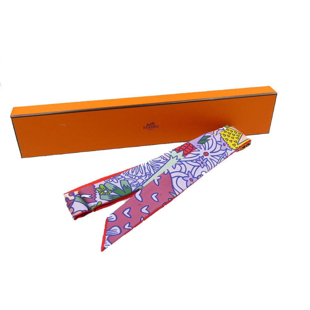 HERMES scarf H053221S silk purple Twilon