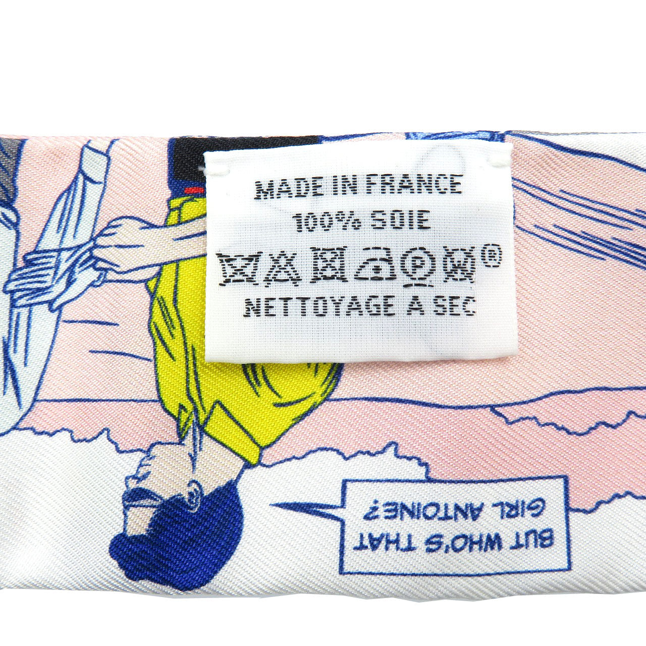 HERMES scarf 063463S silk grease Twilly