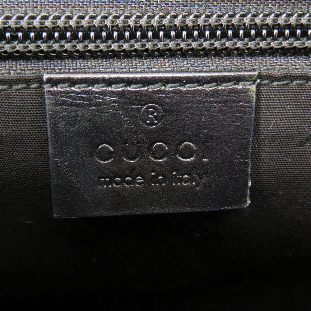 GUCCI Shoulder Bag 201732 PVC coated canvas black GG implementation Messenger bag mens Used