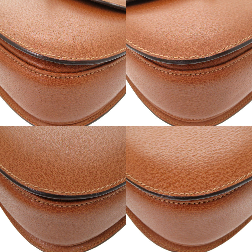 GUCCI Handbag 000 01 0633 leather Brown 2WAY Women Used