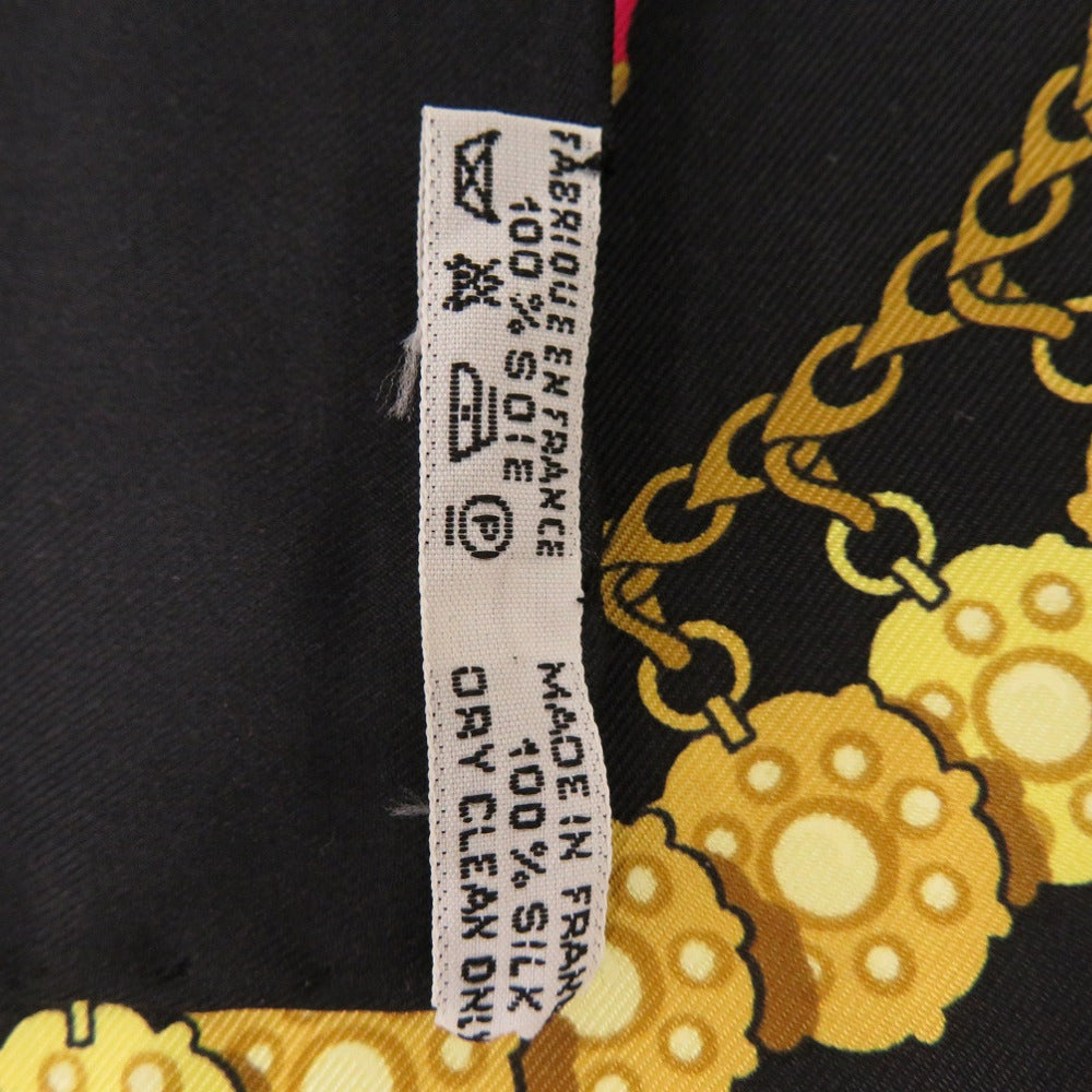 HERMES scarf silk black Carre90 KOSMIMA universe Women Used