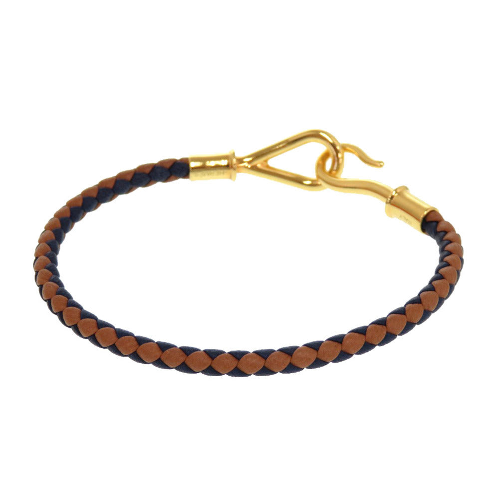 HERMES bracelet leather Brown Jumbo bless