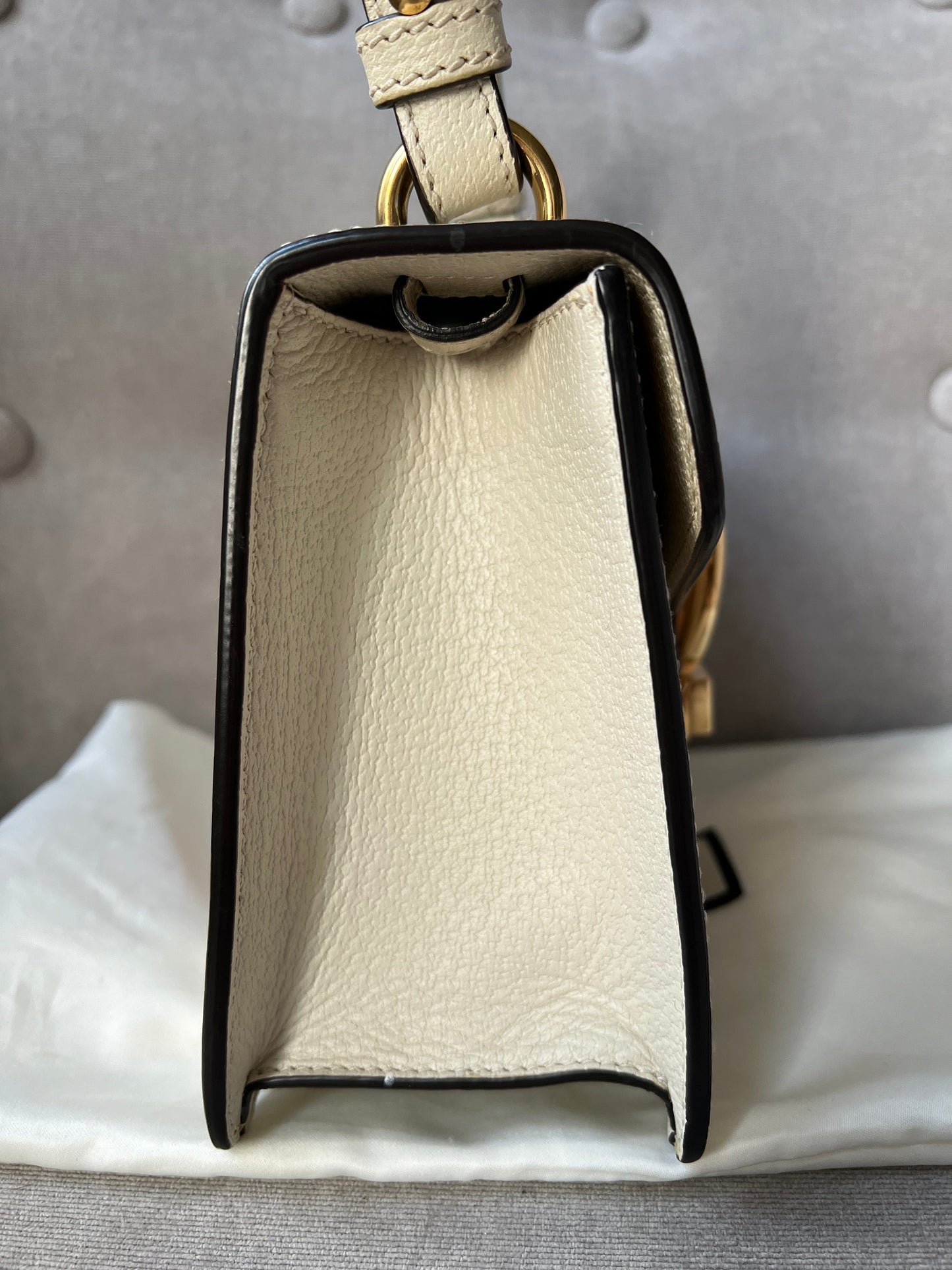 Gucci White Bee Star Sylvie Mini Bag (RRP £1,890)