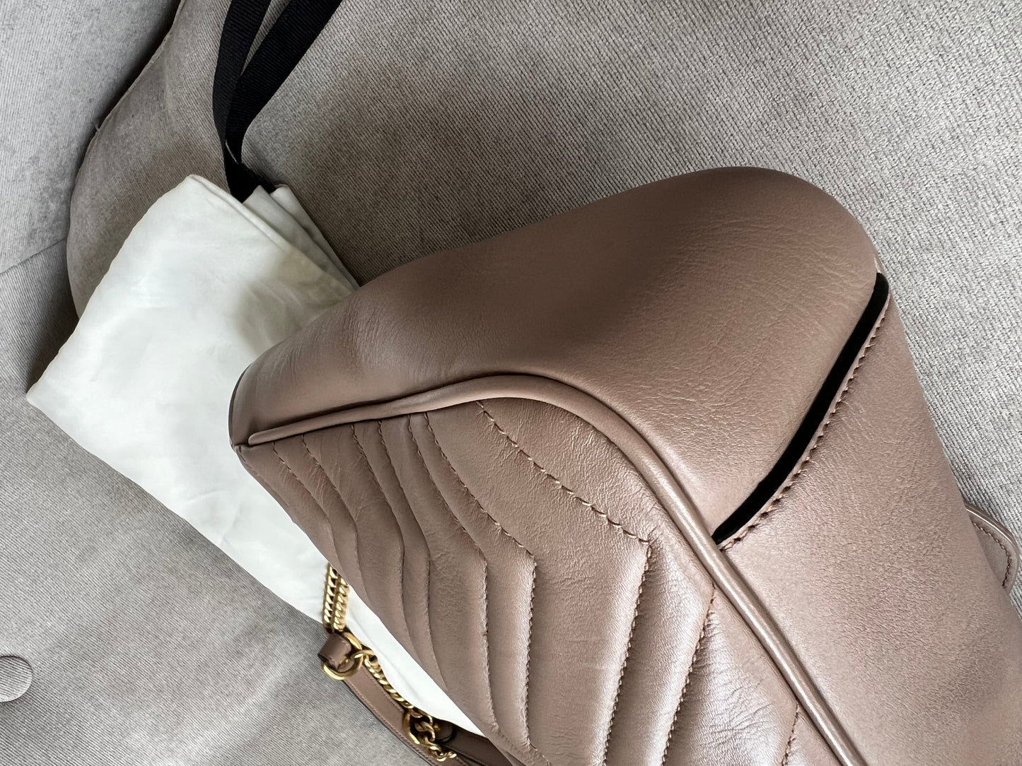 Gucci GG Dusty Pink Marmont Medium Shoulder Bag (RRP £2,340)