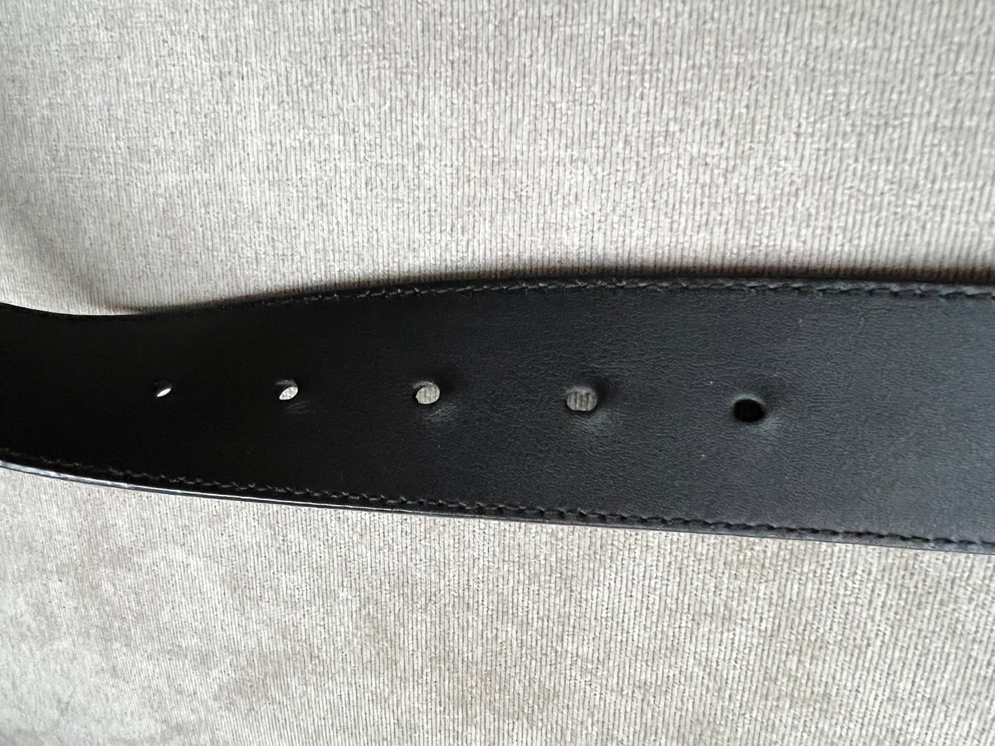 Gucci GG 2015 Re edition Marmont Black Wide Leather Belt with Gold Buckle (RRP £380)