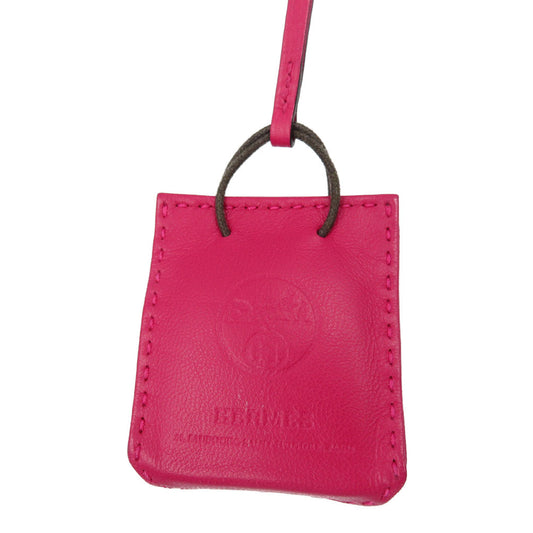 HERMES key ring Anyo Miro Rose mexico Bag charm sack orange Women(Unisex) Used