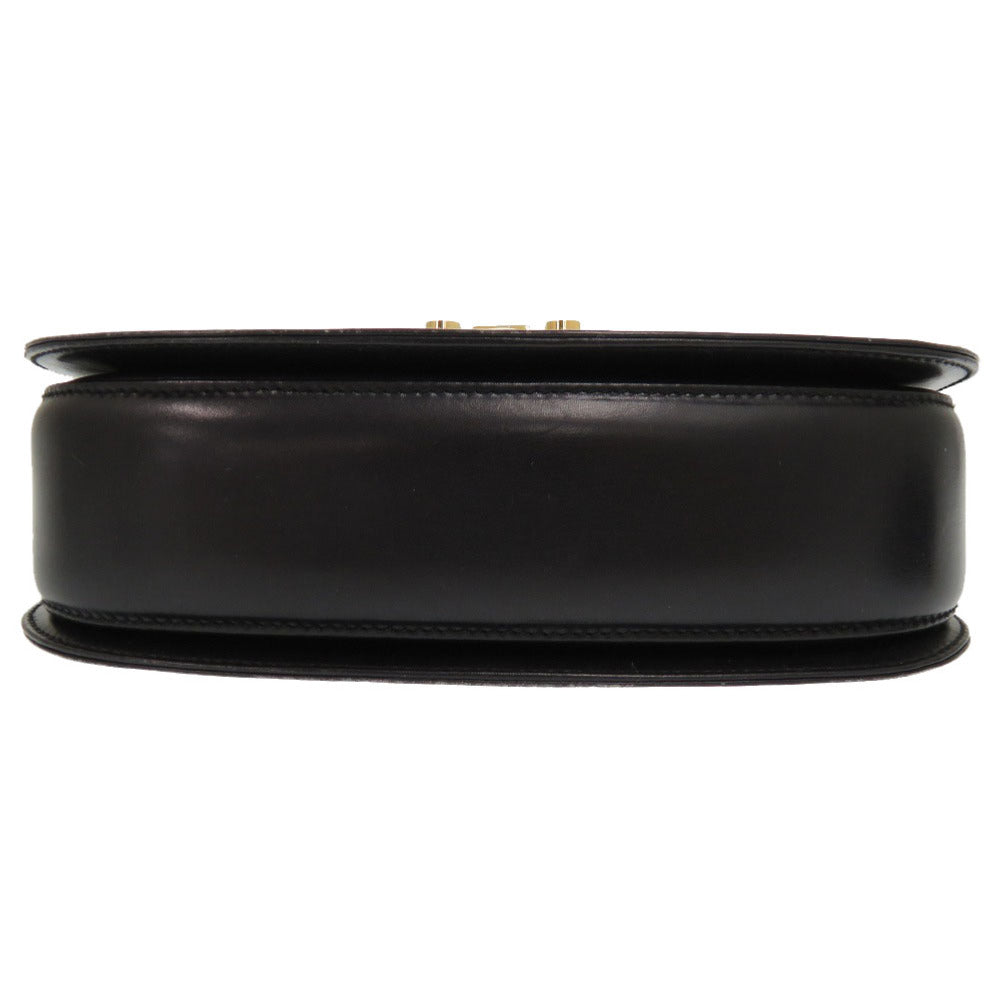 GUCCI Handbag 000 46 0210 leather black Lady Rock Vintage Women Used
