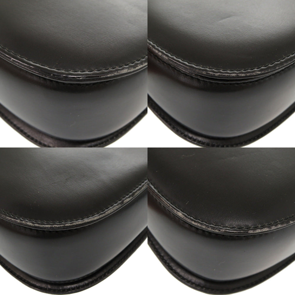 GUCCI Handbag 000 46 0210 leather black Lady Rock Vintage Women Used