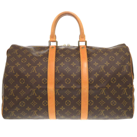 LOUIS VUITTON Boston Duffel bag M41428 Monogram canvas Brown Monogram Keepall 45
