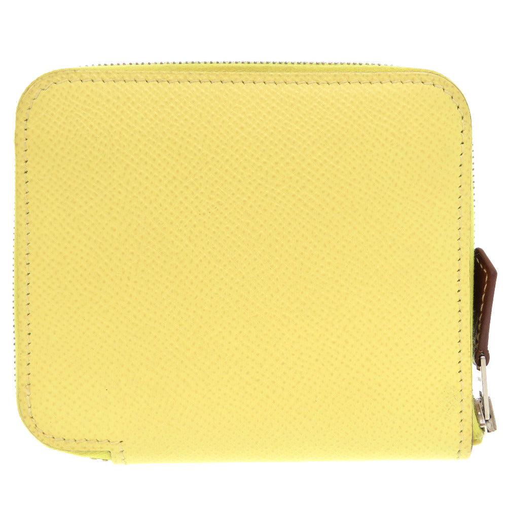 HERMES Coin case Epsom, Silk Jonupussan Zip Around Azap compact silk in Women Used
