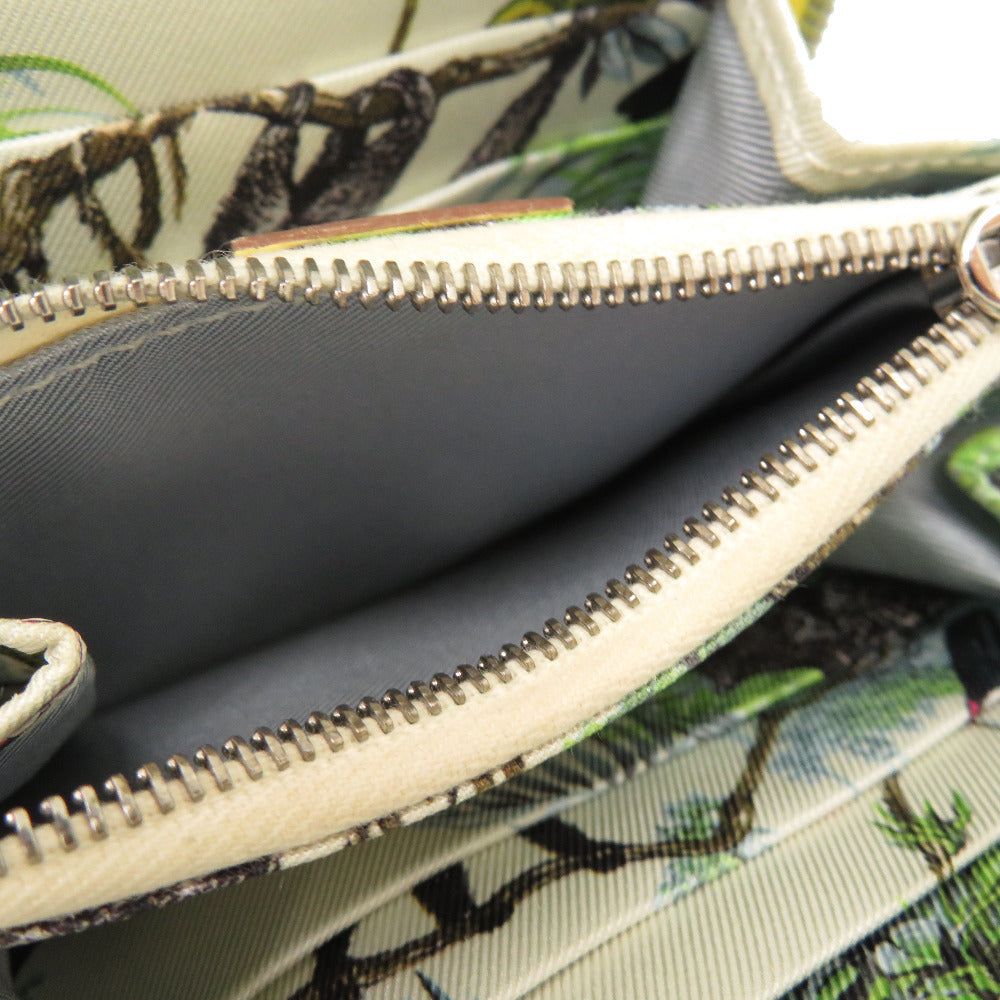 HERMES Coin case Epsom, Silk Jonupussan Zip Around Azap compact silk in Women Used