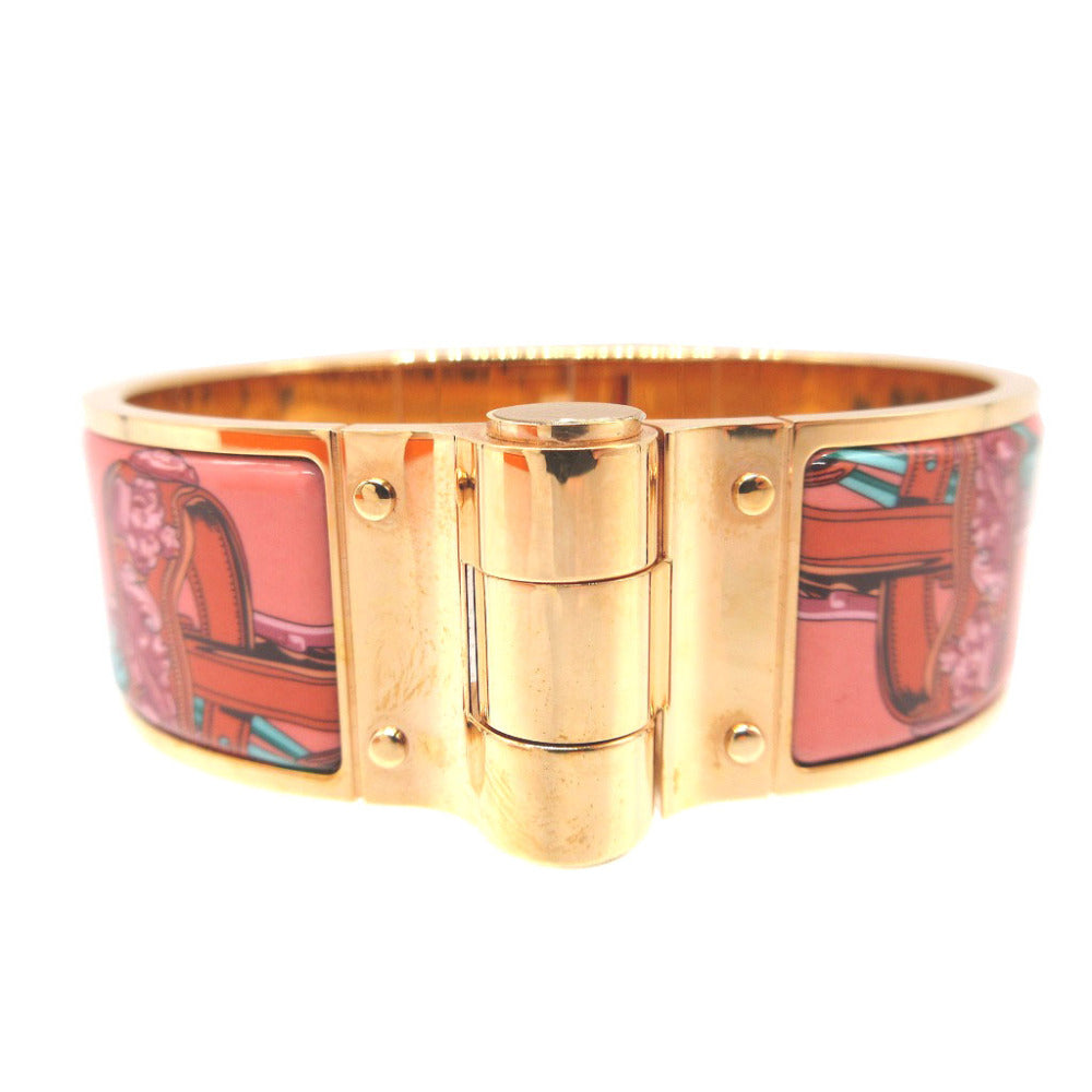 HERMES Bangle metal Rose gold Charniere GM