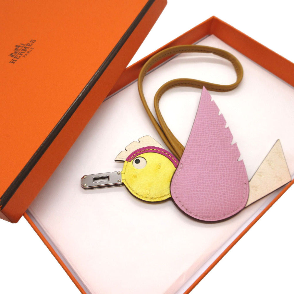 HERMES key ring Epsom Morve Silvestre Bag charm bird birdie Women(Unisex) Used