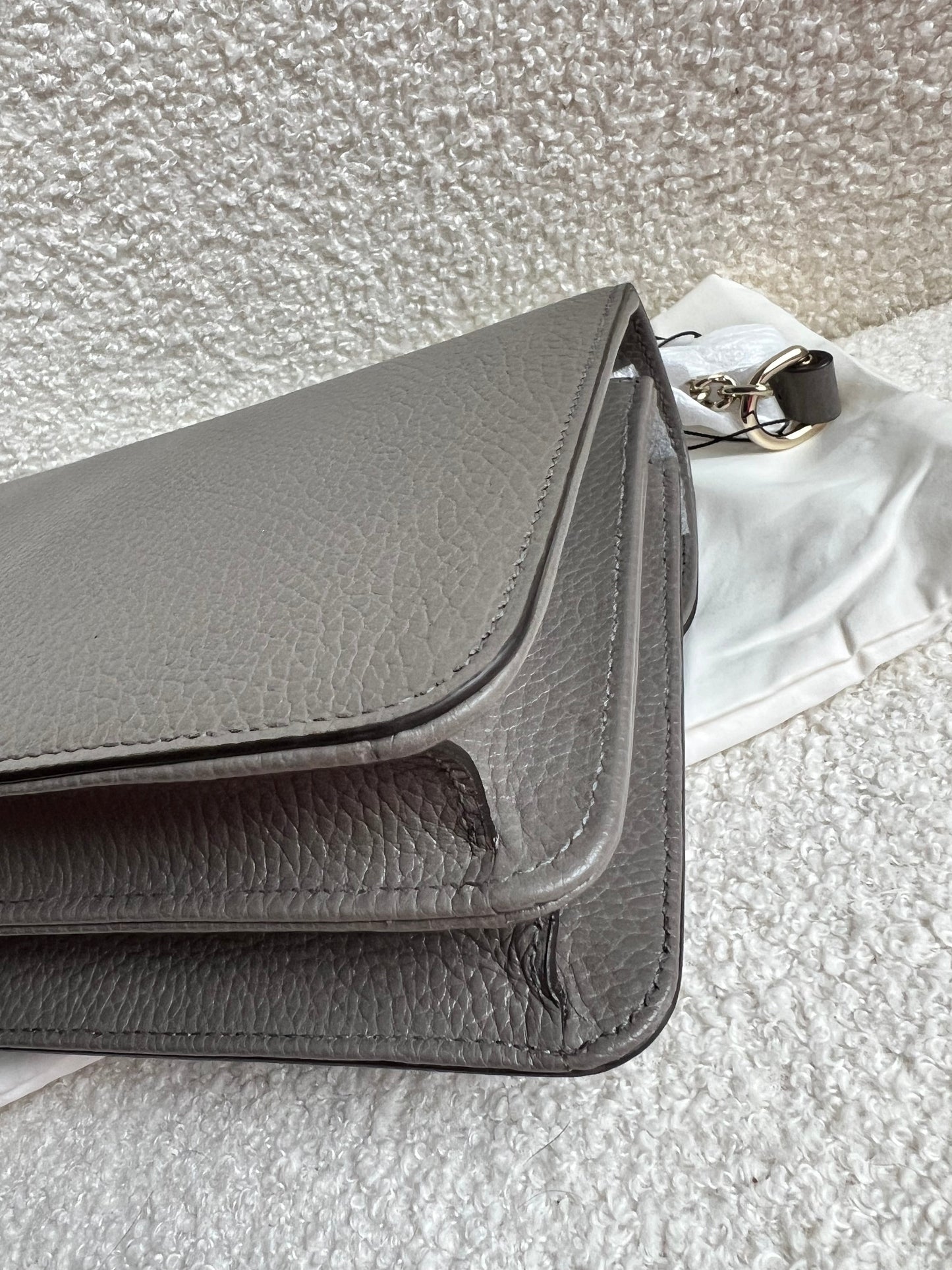 Gucci Interlocking GG Grey Small Shoulder Bag