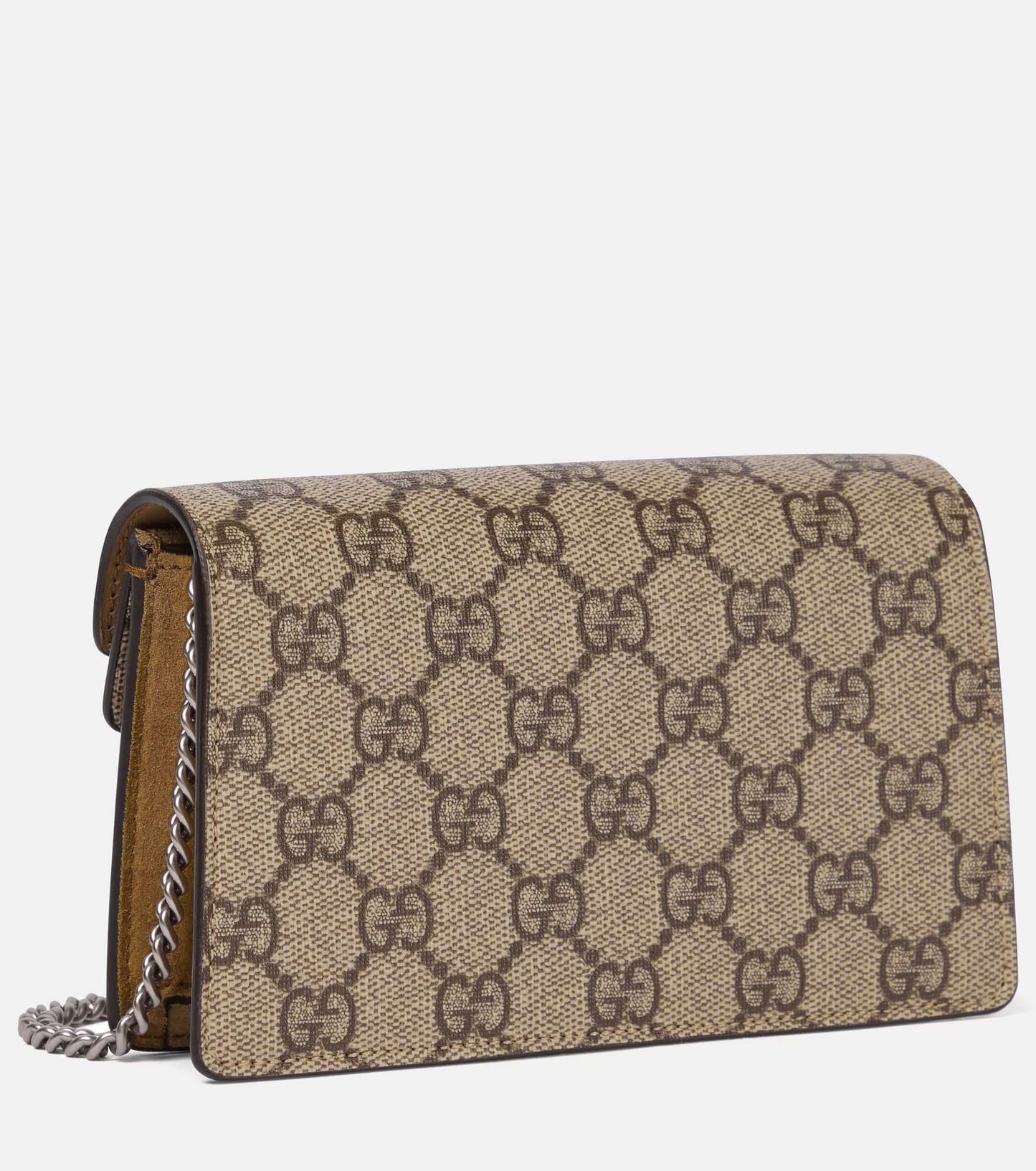 GUCCI Dionysus Canvas With Leather Shoulder Bag