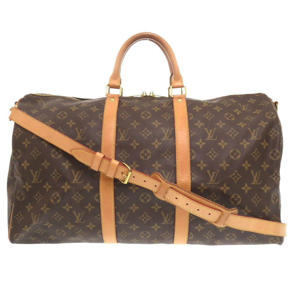 LOUIS VUITTON Boston Duffel bag M41416 Monogram canvas Brown Monogram Keepall bandouliere50 mens Used