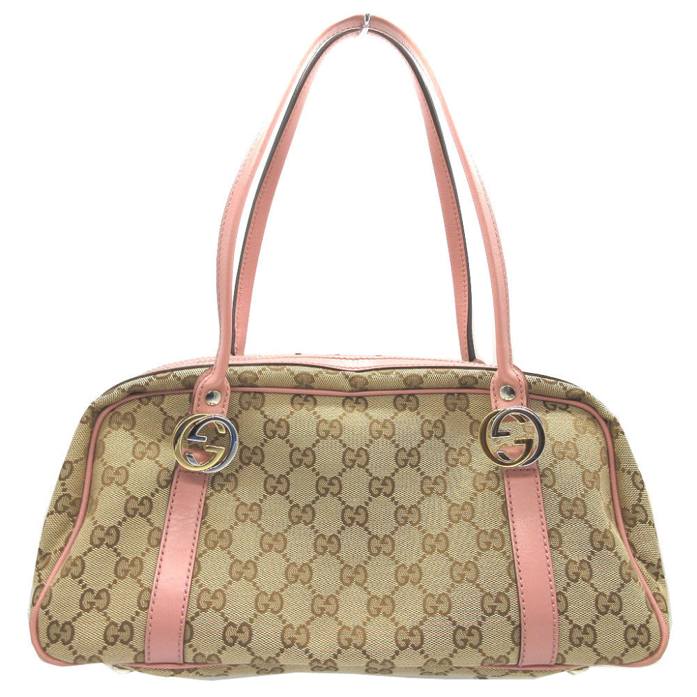 GUCCI Tote Bag 232958 GG canvas beige Shoulder GG Twins Women Used