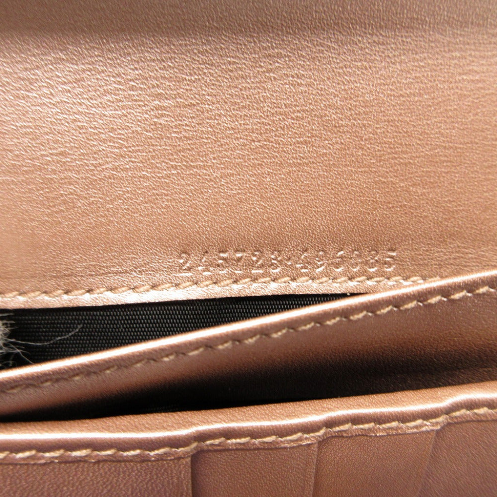 GUCCI Long Wallet Purse 245723 GG canvas, leather beige W Hook Wallet  Lovely heart Women Used
