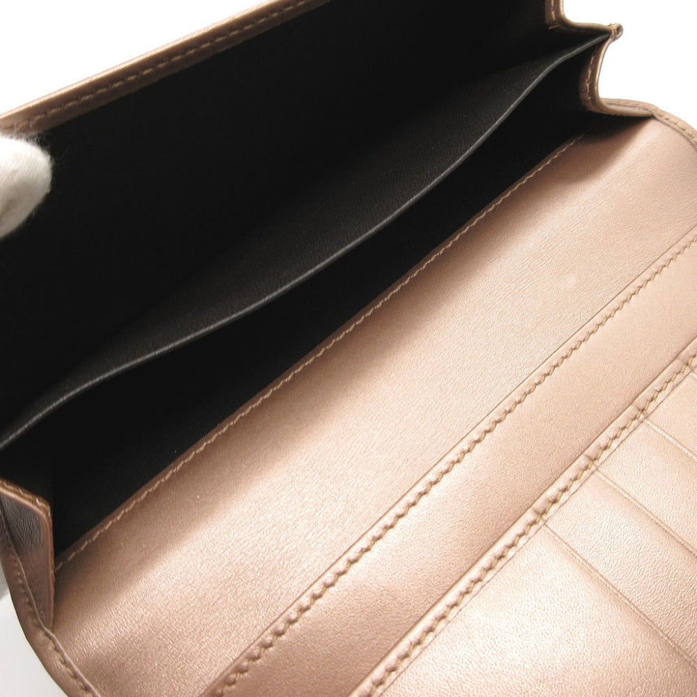 GUCCI Long Wallet Purse 245723 GG canvas, leather beige W Hook Wallet  Lovely heart Women Used