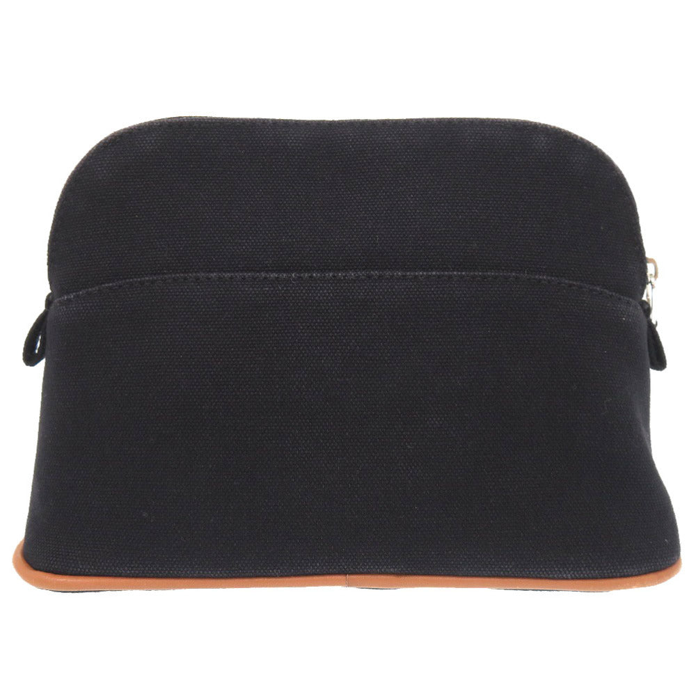 HERMES Pouch canvas black Bored pouch 20