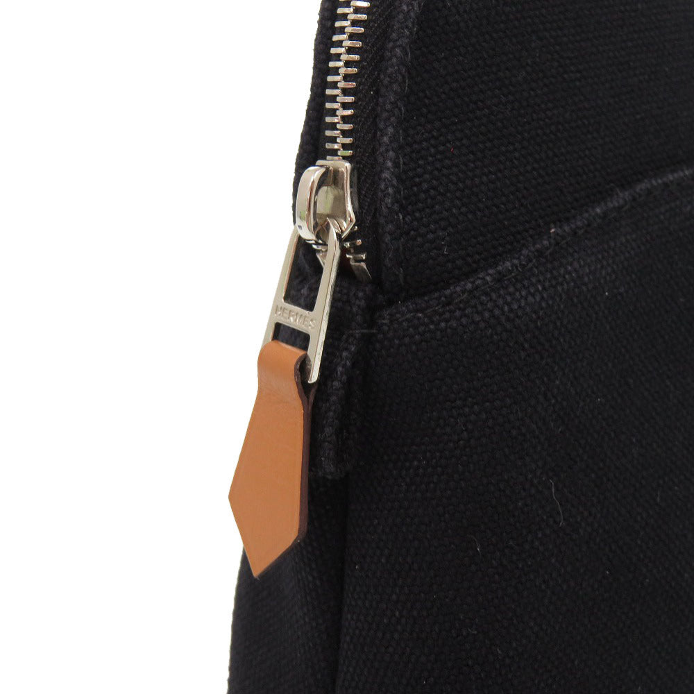 HERMES Pouch canvas black Bored pouch 20