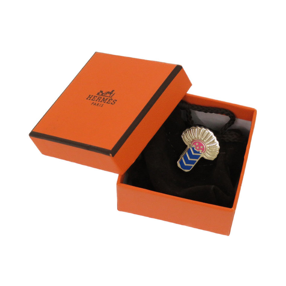 HERMES Scarf ring metal gold Twilly Ring Epaulette