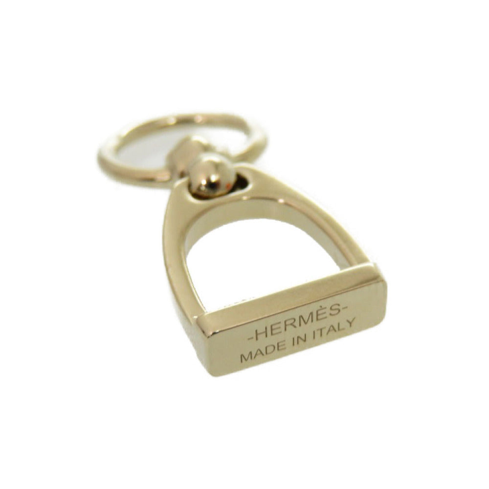 HERMES Scarf ring metal gold Etrie