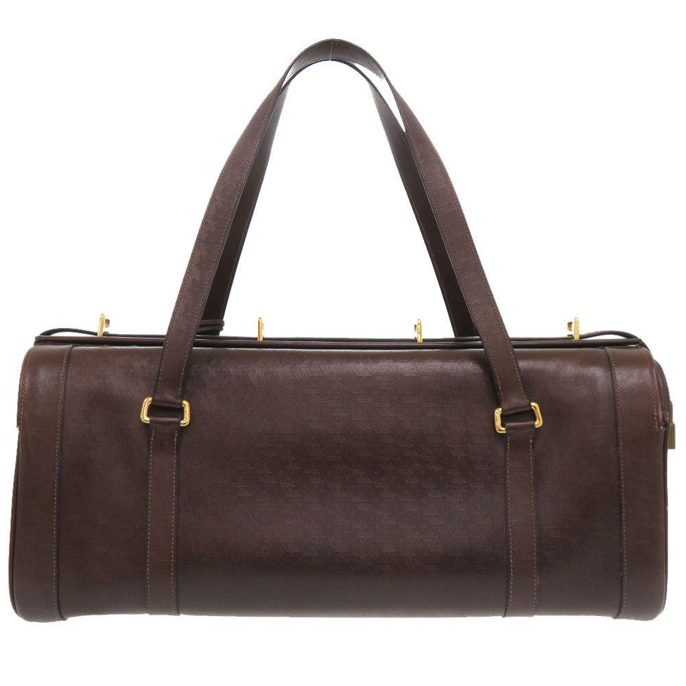 HERMES Boston Duffel bag leather Brown vintage