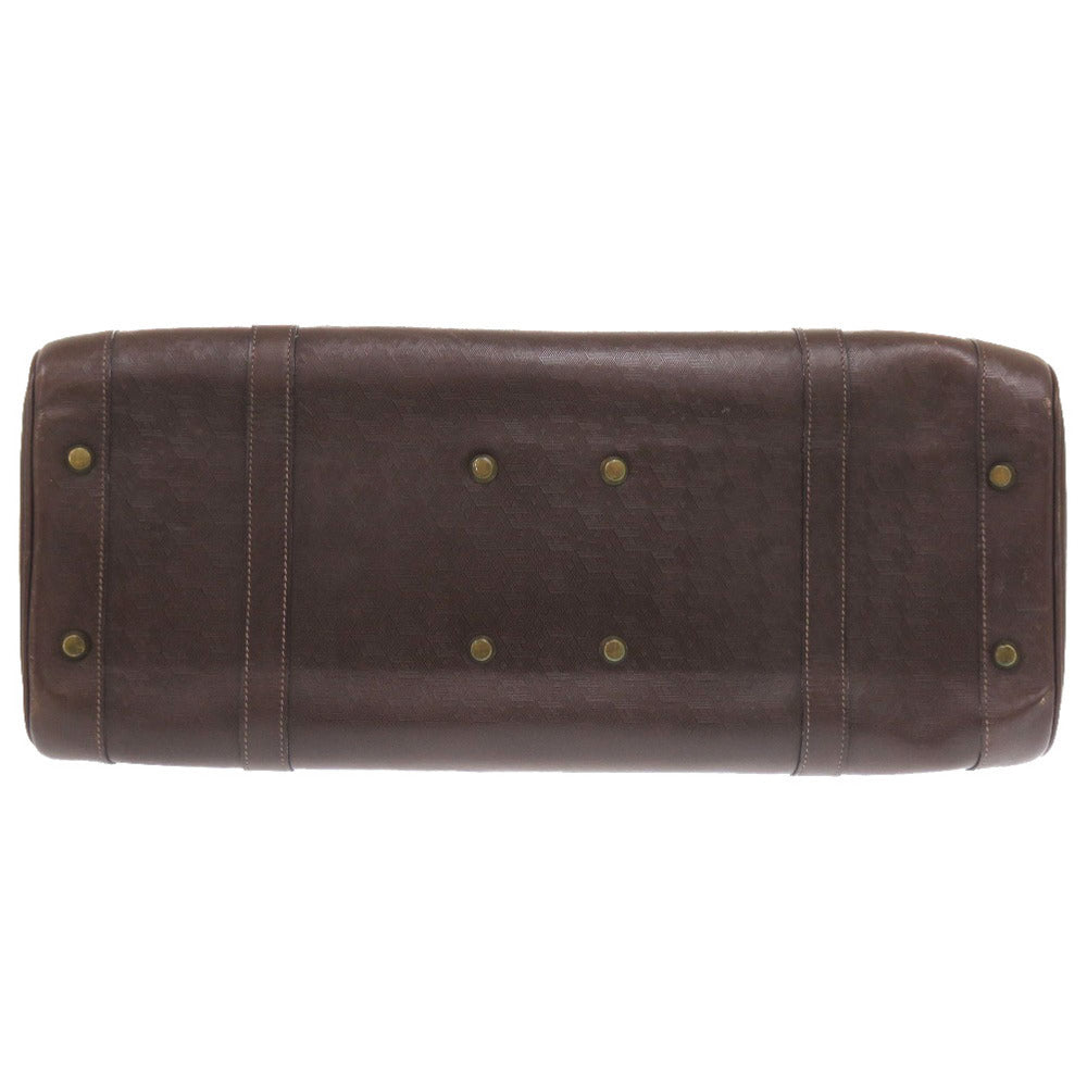 HERMES Boston Duffel bag leather Brown vintage