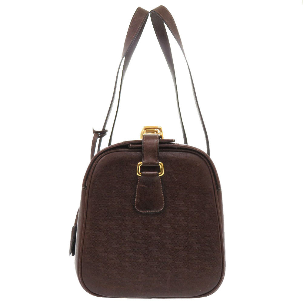 HERMES Boston Duffel bag leather Brown vintage