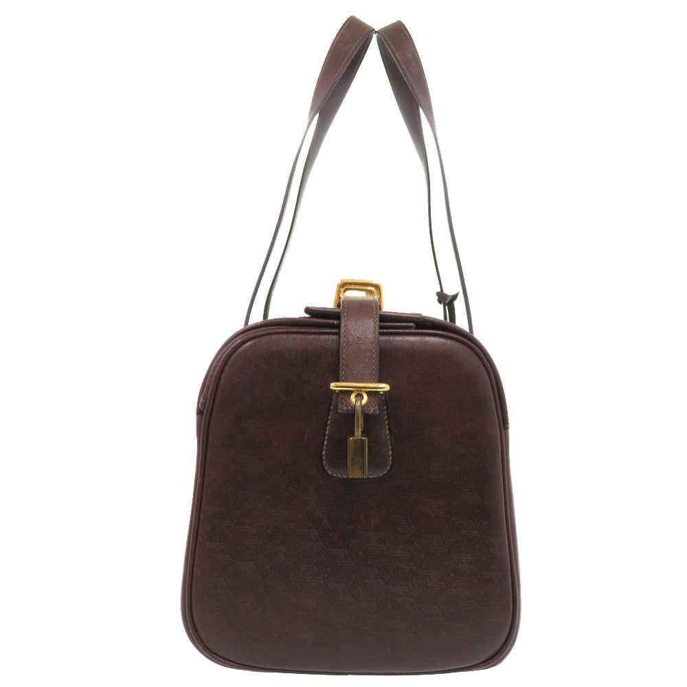 HERMES Boston Duffel bag leather Brown vintage