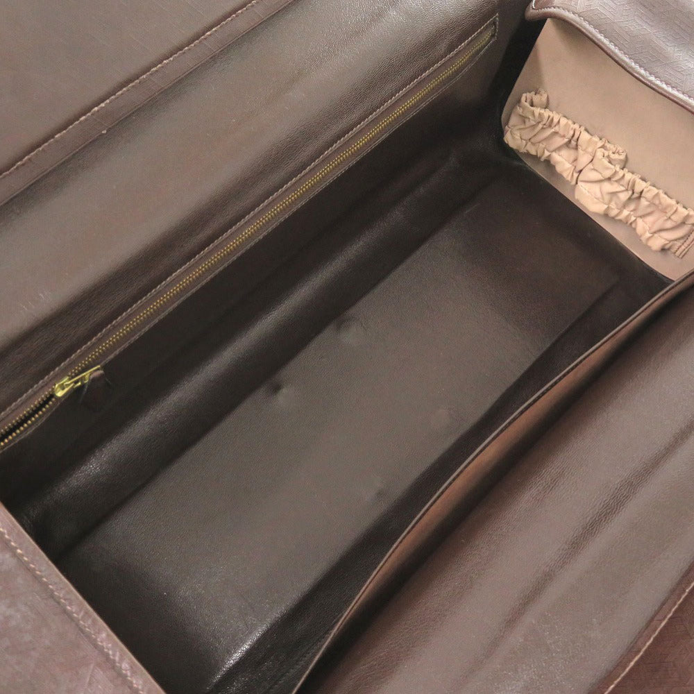 HERMES Boston Duffel bag leather Brown vintage