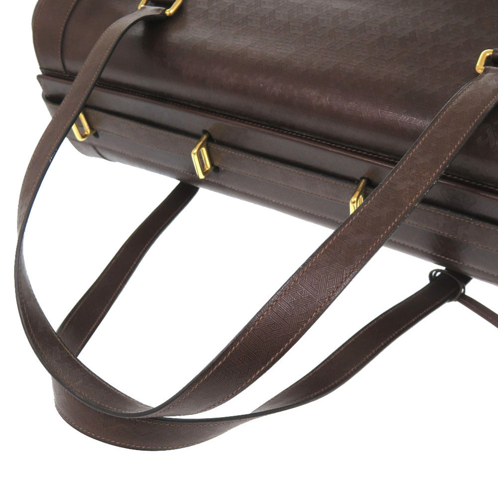 HERMES Boston Duffel bag leather Brown vintage