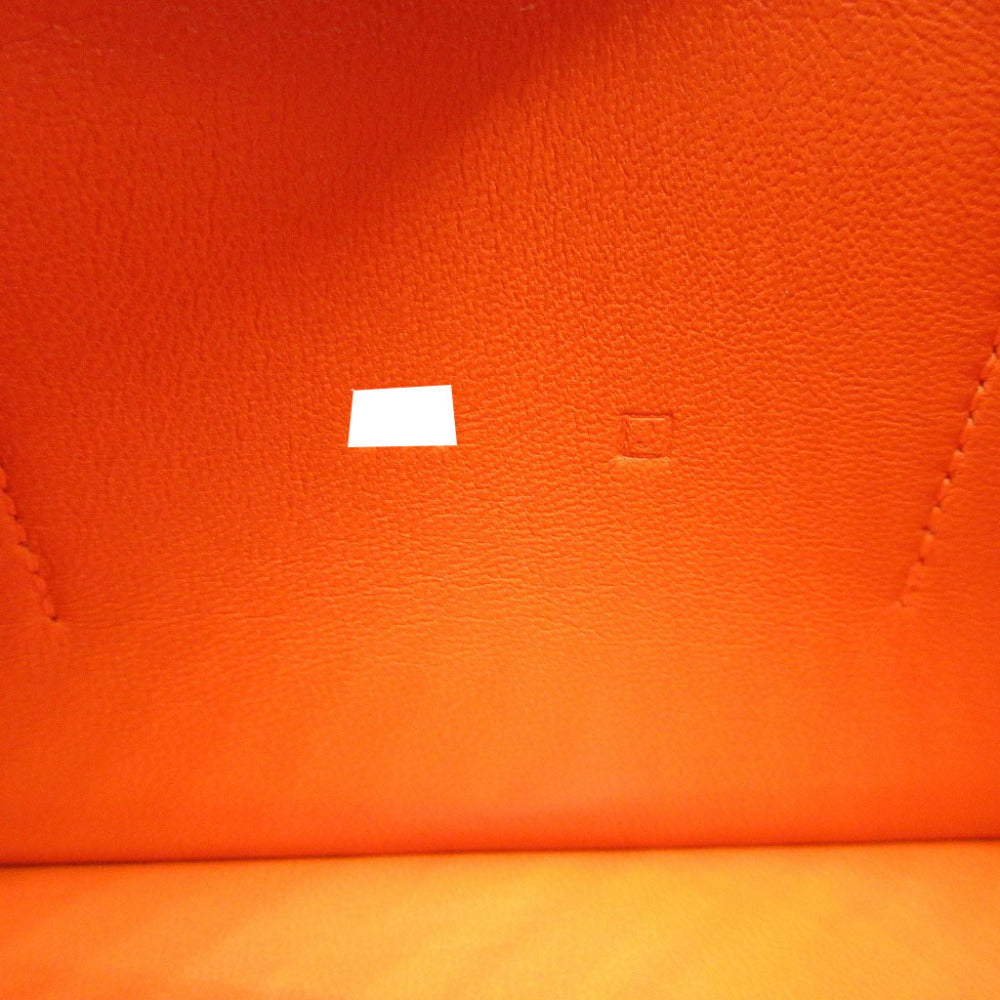 HERMES Long Wallet Purse Togo Orange Dogon GM unisex(Unisex) Used