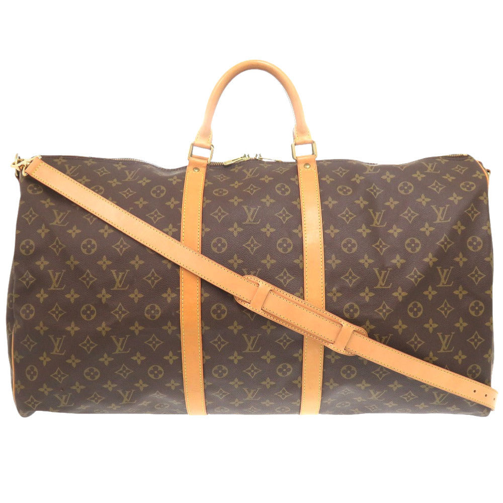 LOUIS VUITTON Boston Duffel bag M41412 Monogram canvas Brown Monogram Keepall bandouliere60