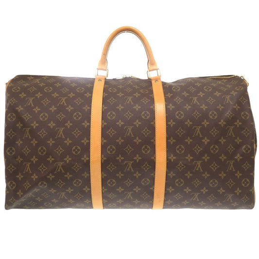 LOUIS VUITTON Boston Duffel bag M41412 Monogram canvas Brown Monogram Keepall bandouliere60