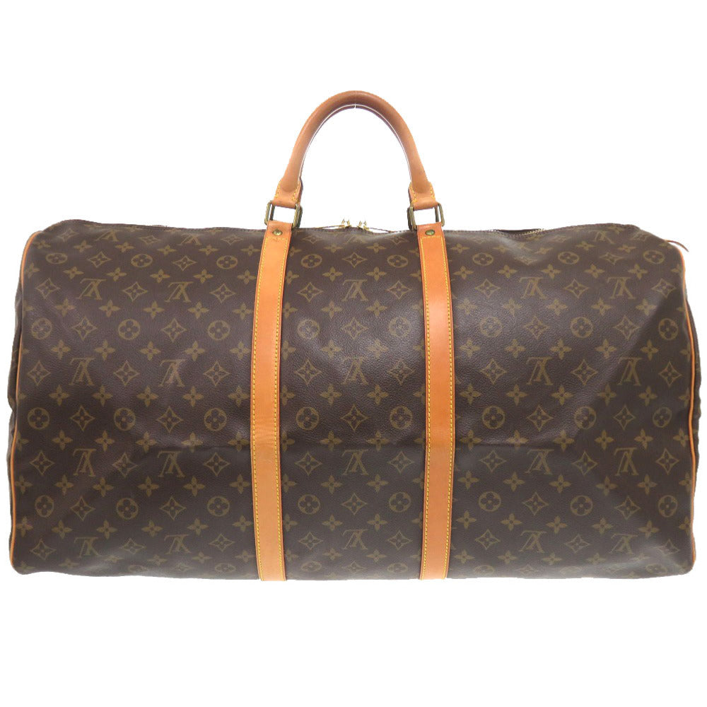 LOUIS VUITTON Boston Duffel bag M41422 Monogram canvas Brown Monogram Keepall 60 mens Used