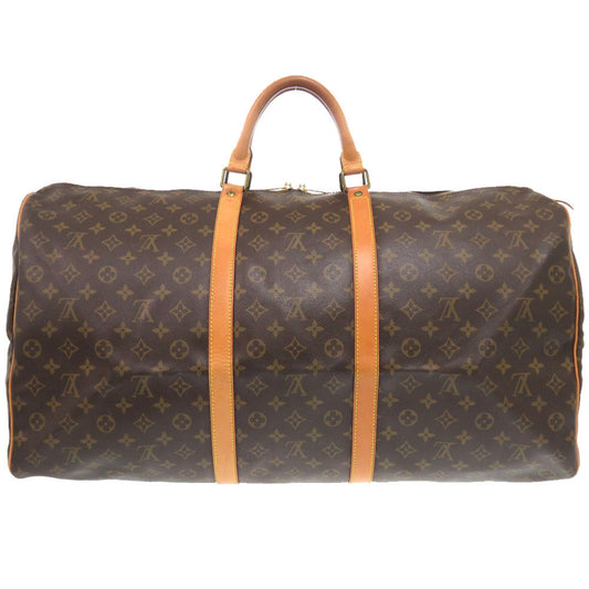 LOUIS VUITTON Boston Duffel bag M41422 Monogram canvas Brown Monogram Keepall 60 mens Used