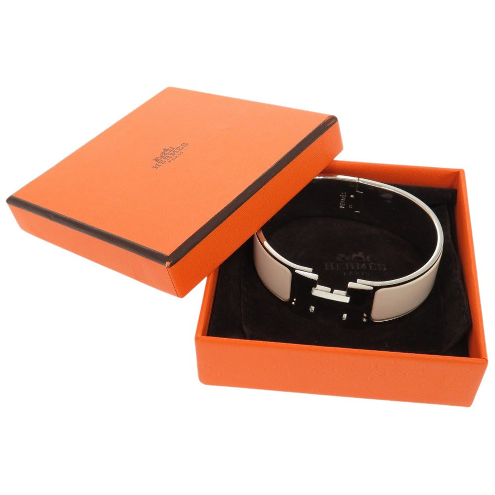 HERMES Bangle metal white Click crack GM