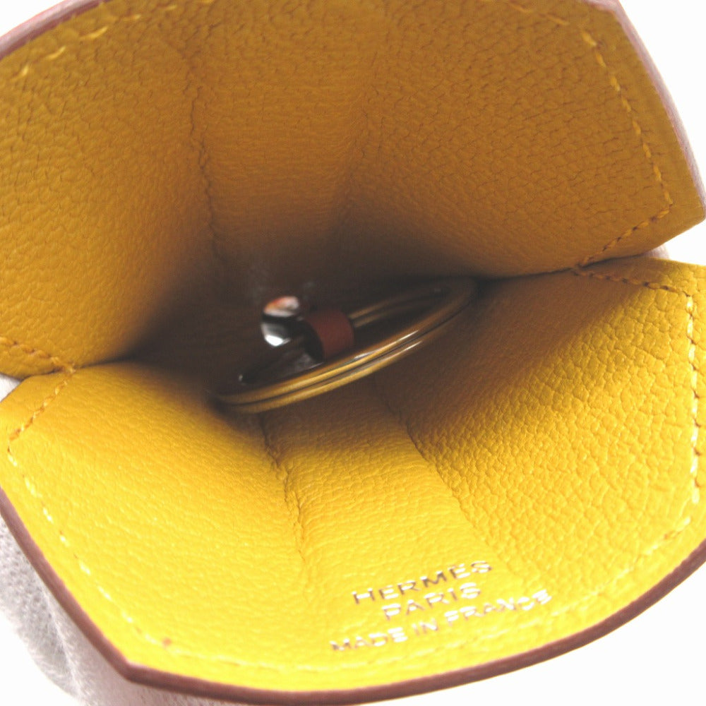 HERMES key ring Epsom apricot Bag charm Clochette Cletressage Women(Unisex) Used