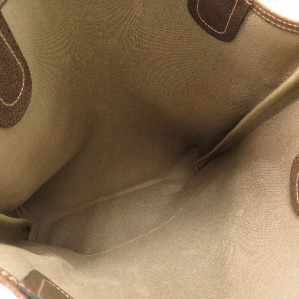 GUCCI Tote Bag 39 002 4487 PVC beige Old Gucci Shelly GG