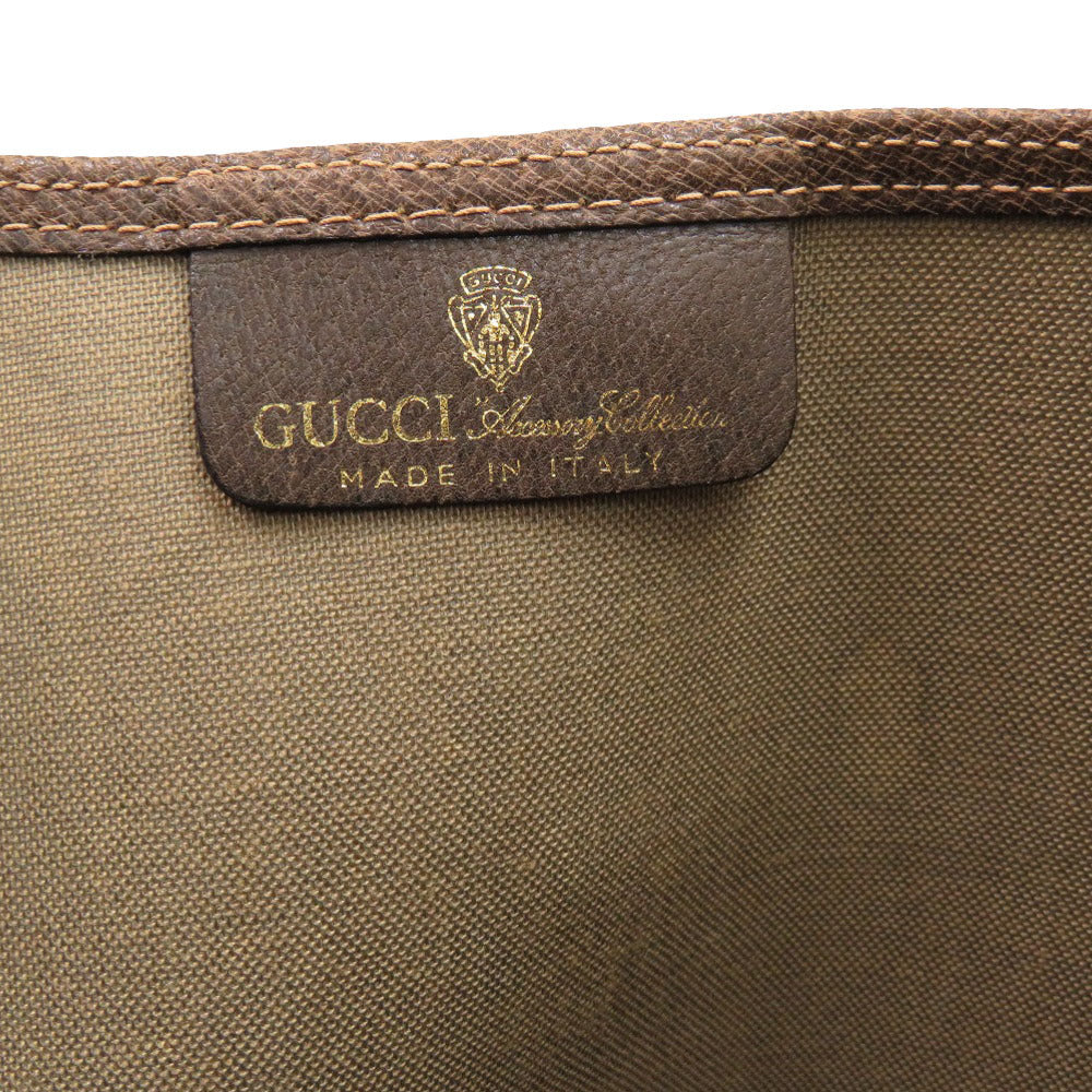 GUCCI Tote Bag 39 002 4487 PVC beige Old Gucci Shelly GG