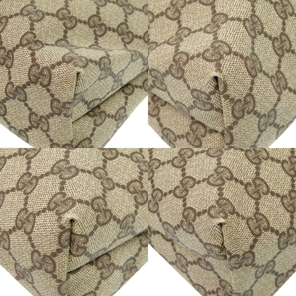 GUCCI Tote Bag 39 002 4487 PVC beige Old Gucci Shelly GG