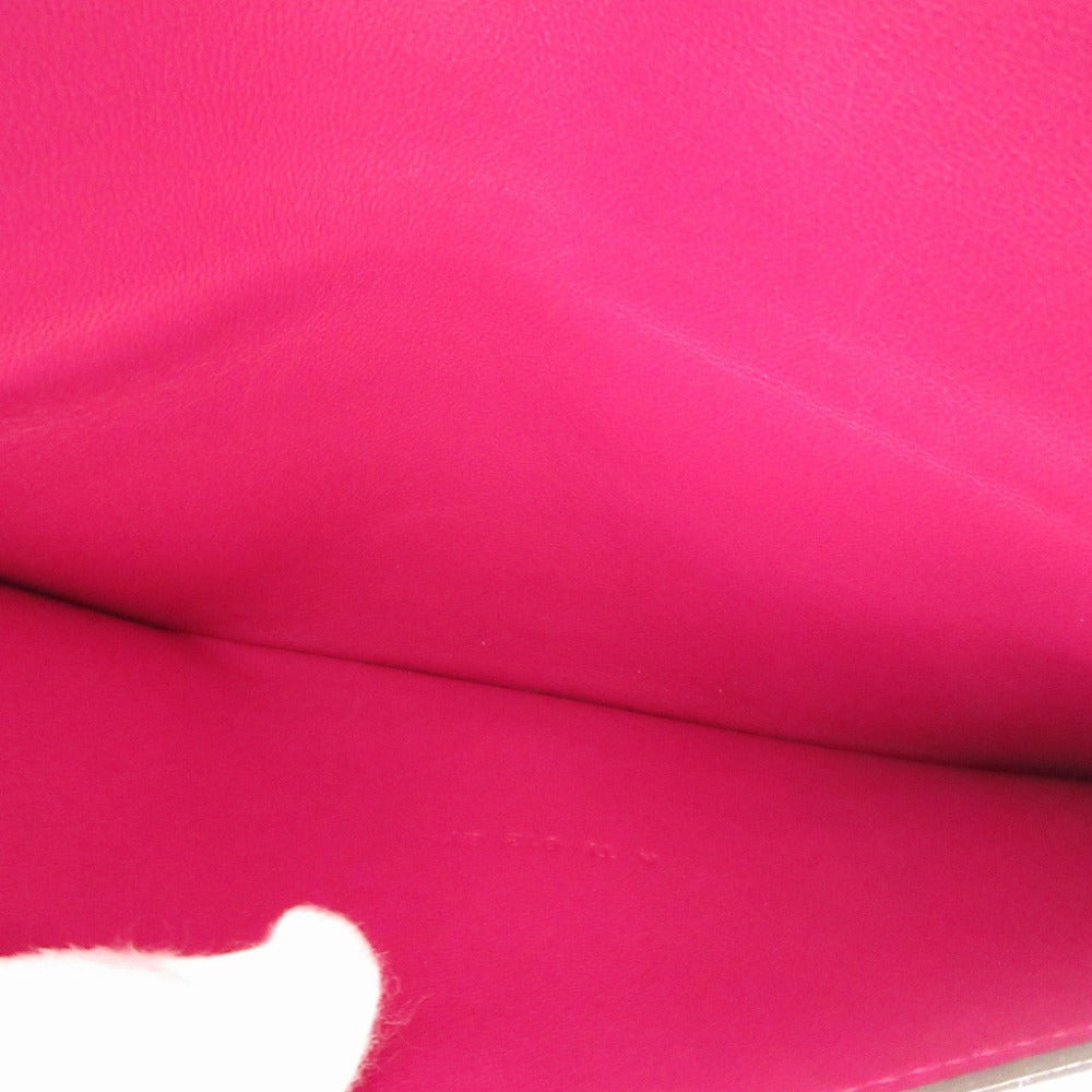 HERMES Long Wallet Purse Evercolor Rose purple Dogon Long Women Used