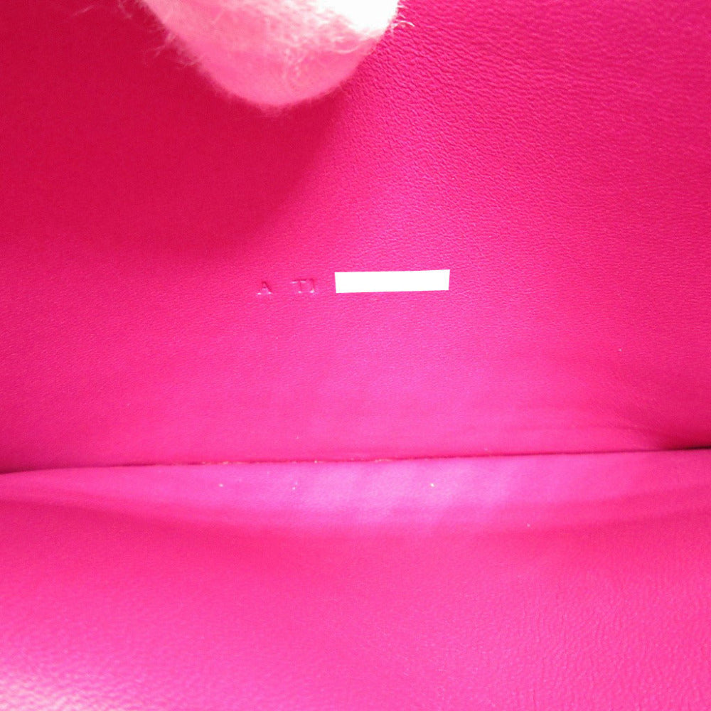 HERMES Long Wallet Purse Evercolor Rose purple Dogon Long Women Used
