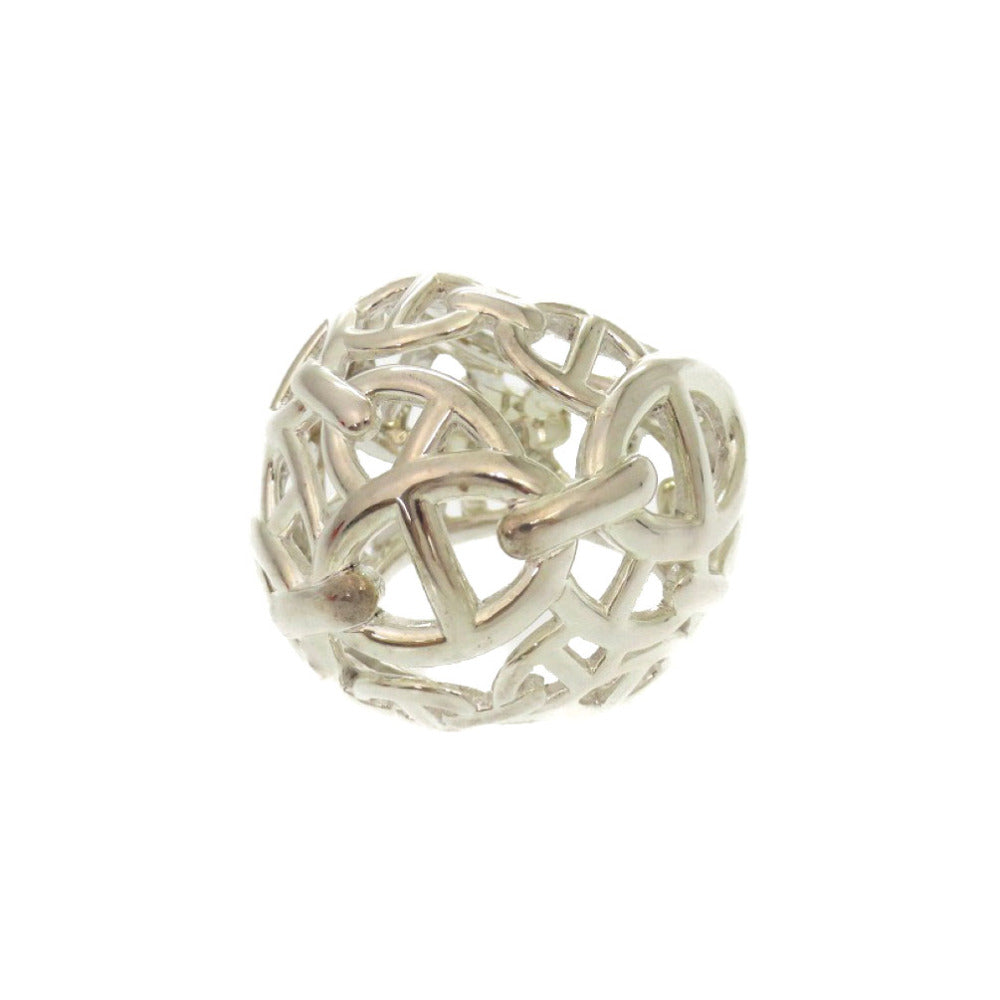 HERMES Ring Silver925 Silver Chene Dunkle Enchaine TGM Women 50 Used