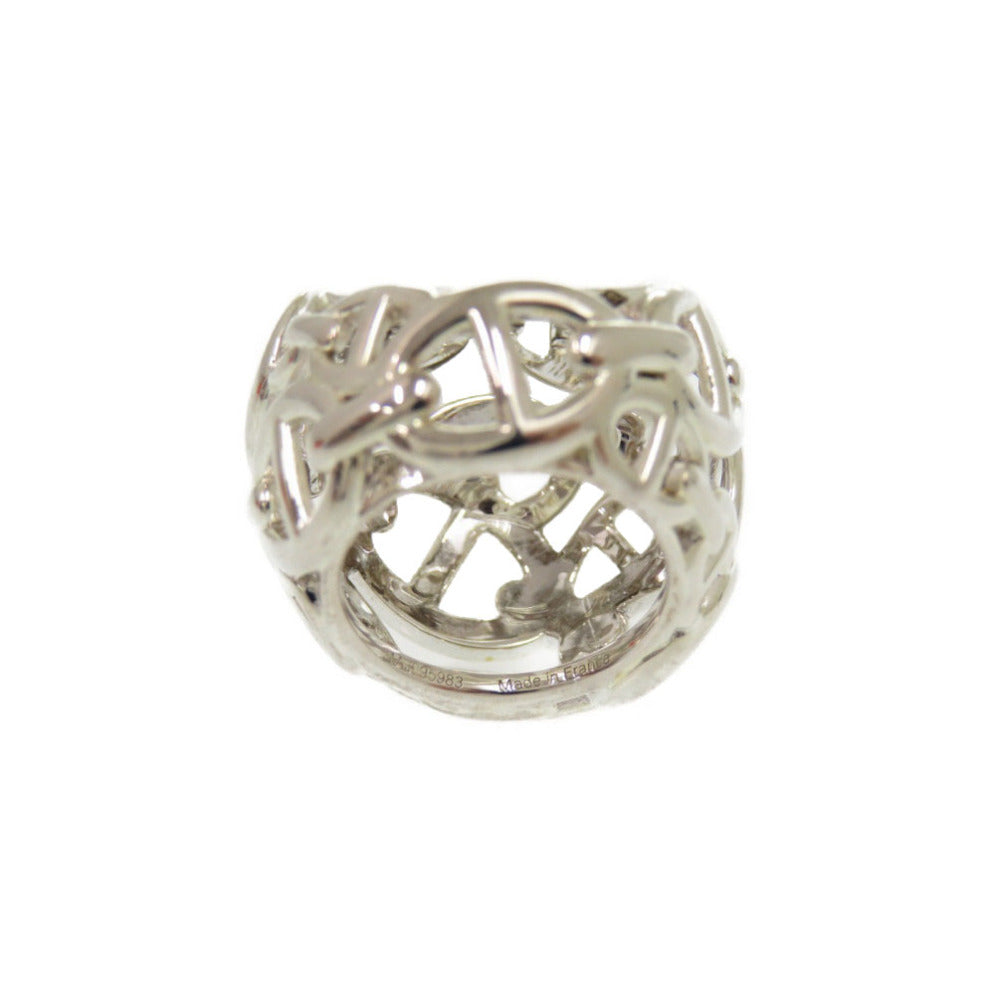 HERMES Ring Silver925 Silver Chene Dunkle Enchaine TGM Women 50 Used