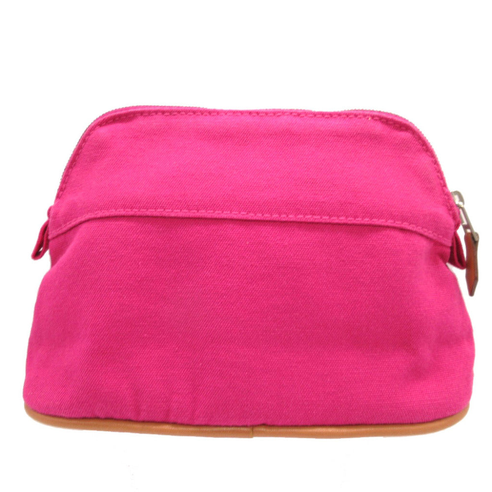 HERMES Pouch canvas pink Bored Pouch PM Women Used