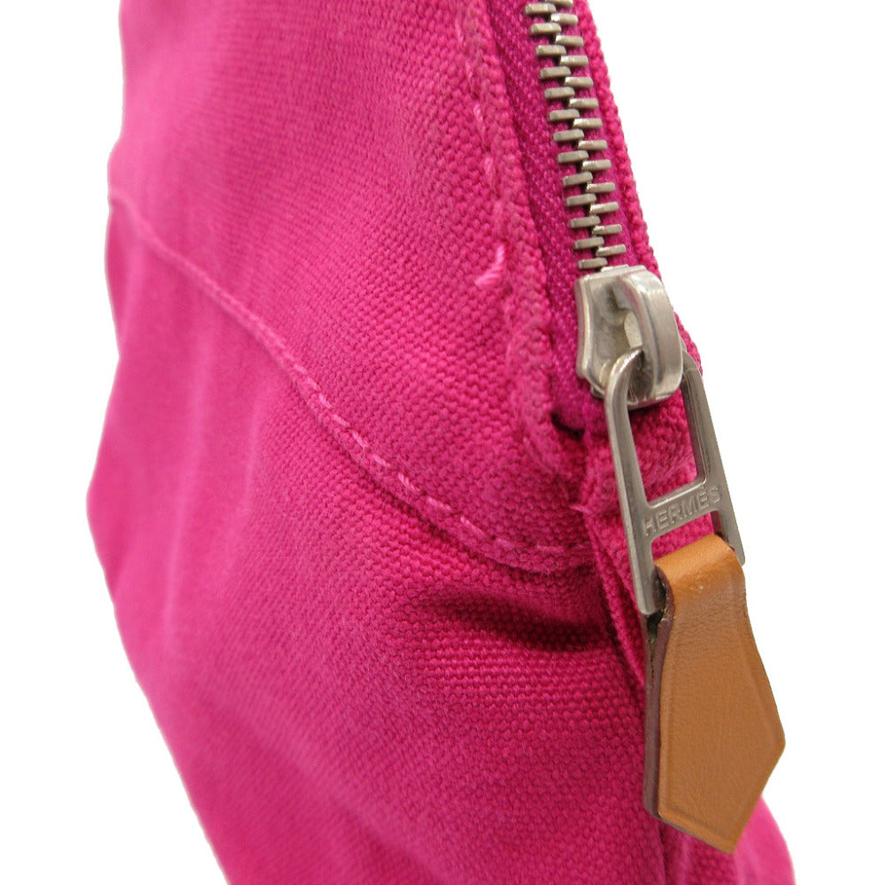 HERMES Pouch canvas pink Bored Pouch PM Women Used