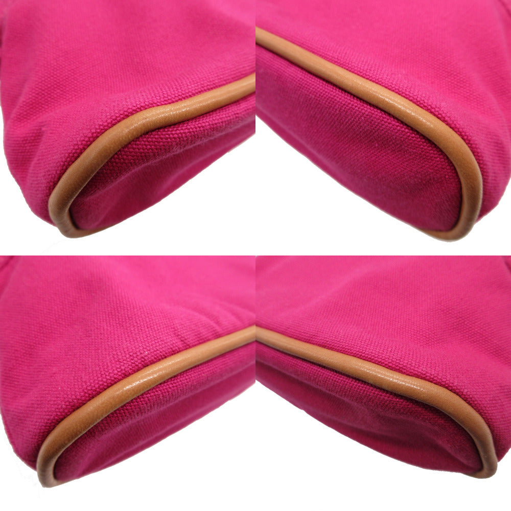HERMES Pouch canvas pink Bored Pouch PM Women Used